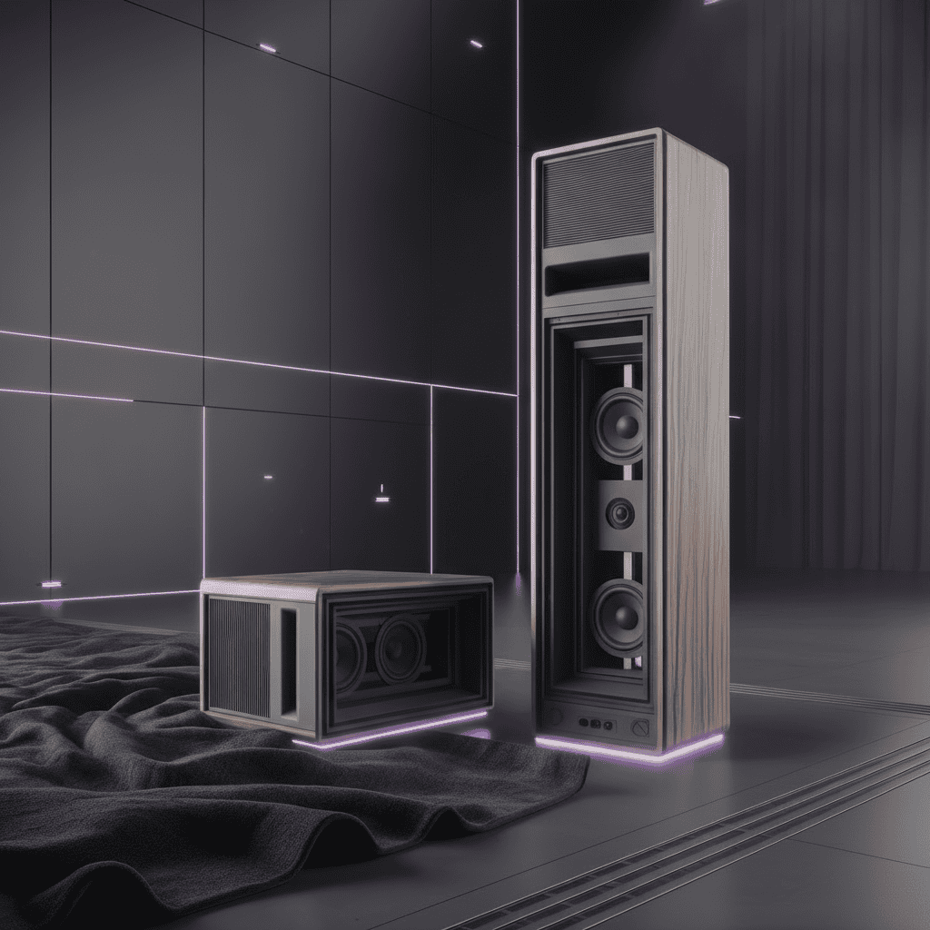 Edles Soundsystem aus Holz mit modernen Lautsprechern – perfekte Verbindung aus Design, Klangqualität und Raumakustik.