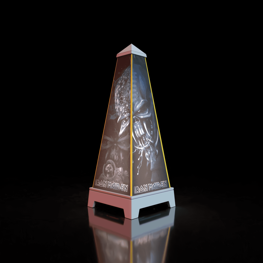 XOUNTS 360 degree sound system mit iron maiden Starblind style cover